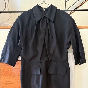 Dior Black Garment with Label Detail